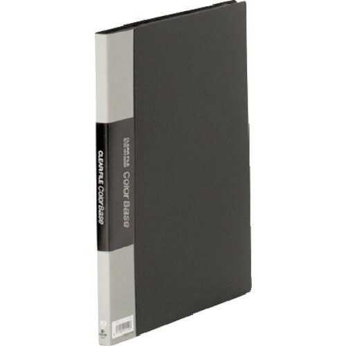 KING JIM クリアーファイルカラーベースW A4タテ型 黒 20ポケット 132CBK オフィス 住設用品 文房具 ファイル(代引不可)