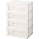 TENMA ストッカーワイド組立式 4段 110014713 物流 保管用品 収納用品 チェスト(代引不可)【送料無料】