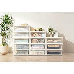 TENMA ストッカーワイド組立式 3段 110014712 物流 保管用品 収納用品 チェスト(代引不可)【送料無料】 [2]