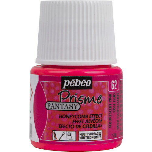 Pebeo ファンタジープリズム45ml NO.62 蛍光ピンク 166062 工事 照明用品 塗装 内装用品 塗料(代引不可)
