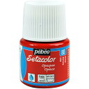Pebeo 布用水性アクリル絵具セタカラー不透明色 45ml レッド 295080 工事 照明用品 塗装 内装用品 塗料(代引不可)
