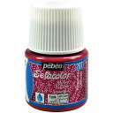 Pebeo 布用水性アクリル絵具セタカラーグリッター 45ml トルマリン 329207 工事 照明用品 塗装 内装用品 塗料(代引不可)