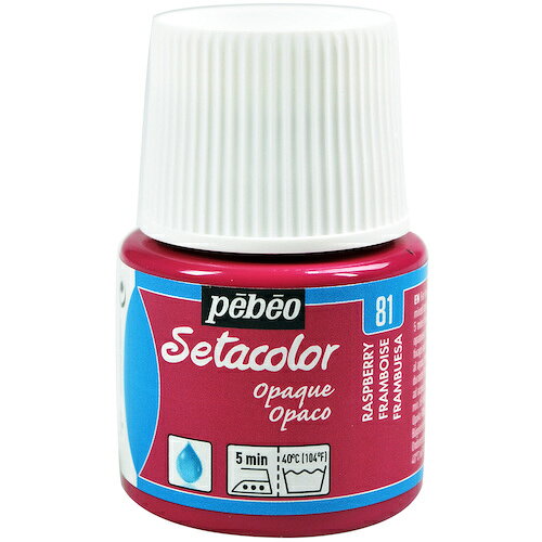 Pebeo 布用水性アクリル絵具セタカラー不透明色 45ml ラズベリー 295081 工事 照明用品 塗装 内装用品 ..