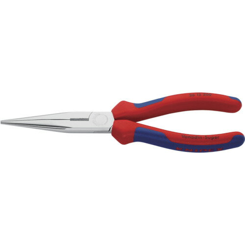 KNIPEX 【ブリスターパック仕様】ロングラジオペンチ クロムメッキ仕上げ コンフォートハンドル 200mm 2615200SB 手作業工具 プライヤー ニッパ ピンセット ペンチ(代引不可)【送料無料】