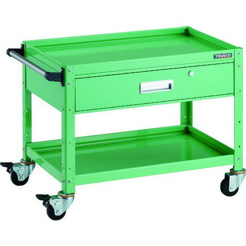 TRUSCO トラスコ バーディワゴン 750X500XH600 深型1段引出付 YG色 BDW672YYG(代引不可)【送料無料】