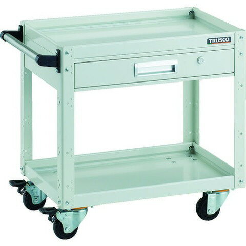 TRUSCO トラスコ イーグルワゴン 600X400 引出付 4輪自在 W色 EGW662VJW(代引不可)【送料無料】
