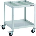 TRUSCO トラスコ ラビットワゴン 500X500 仕切2段付 ゴム車輪 W色 RBW652S2W(代引不可)【送料無料】