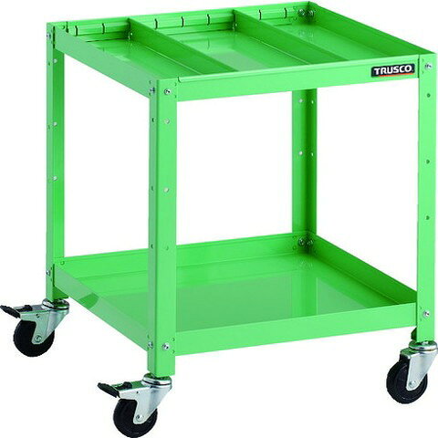 TRUSCO トラスコ ラビットワゴン 500X500 仕切2段付 ゴム車輪 YG色 RBW652S2YG(代引不可)【送料無料】