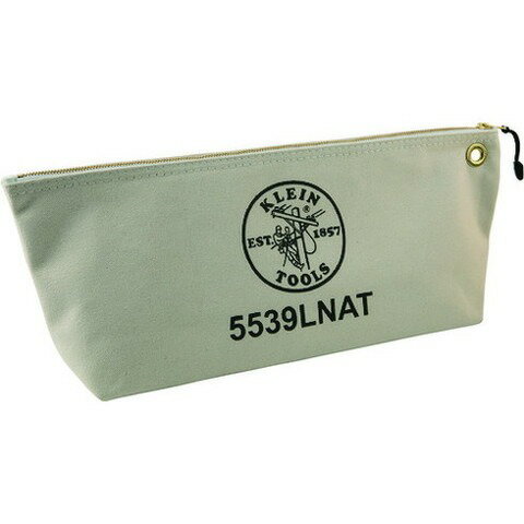 【商品詳細】●大きい工具の収納に適しています。●底が広く自立するため、開けやすくなっています。●耐久性の高いジッパーで口がしっかりと閉まります。●豊富なカラーバリエーションで、作業内容によって工具を整理するのに役立ちます。●ハトメがついており吊るして保管できます。●色：ナチュラル●幅(mm)：457●奥行(mm)：91●高さ(mm)：205材質／仕上●キャンバス生地JANコード 92644559266【代引きについて】こちらの商品は、代引きでの出荷は受け付けておりません。【送料について】北海道、沖縄、離島は送料を頂きます。