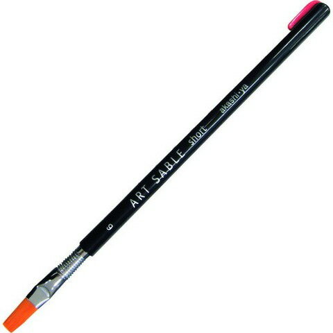 アカシヤ アートセーブルショート 平筆 6号 GASF6S(代引不可)