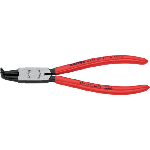 KNIPEX 【ブリスターパック仕様】穴用スナップリングプライヤー 曲 4421J21SB 手作業工具 プライヤー ニッパ ピンセット スナップリングプライヤー(代引不可)【送料無料】