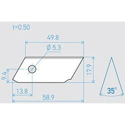 貝印刃物 機械刃 T50-1C 35°(200...の紹介画像3