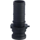 TOYOX カムロック アダプター ホースシャンク 樹脂 633-E 2インチ PP 633E2PP 空圧用品 流体継手 チューブ 金属カップリング(代引不可)