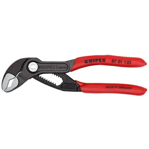 KNIPEX 【ブリスターパック仕様】ミニウォーターポンププライヤー 125mm コブラ ソフトプラスチックハンドル 8701125SB 手作業工具 水道 空調配管用工具 ウォーターポンププライヤー(代引不可)【送料無料】
