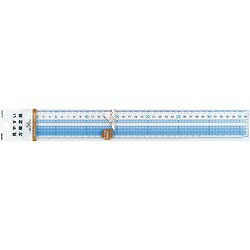 レイメイ 見やすい方眼定規(36cm) AJH408 測定 計測用品 測定工具 定規(代引不可)