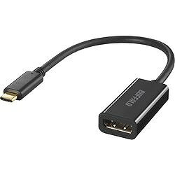 BUFFALO ディスプレイ変換アダプタ USB Type-C - DP ブラック BDCDPBK オフィス 住...