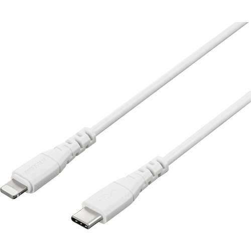 BUFFALO USB2.0 Type-C - Lightning PD対応ケーブル 2.0m ホワイト BU2CL20WH オフィス 住設用品 OA用品 ケーブル(代引不可)