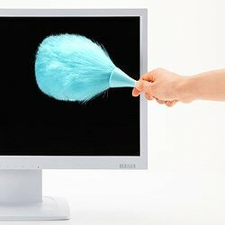 SANWA OAホコリキャッチャーLサイズ(ブルー) CDBR11BLN オフィス 住設用品 OA用品 ...