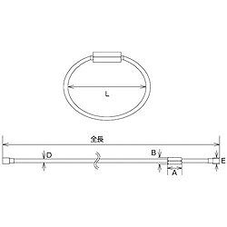 水本 ステンレス ワイヤーキャッチ 全長195mm 使用荷重0.78kN CW3060 金物 建築資...