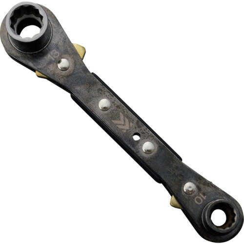 フジ矢 板ラチェットレンチ(黒金) FRS11BG 手作業工具 レンチ スパナ プーラー 板ラチェットレンチ(代引不可)【送料無料】
