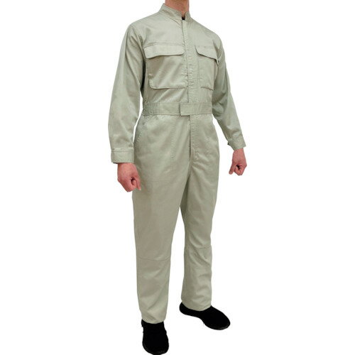 TEAGLES 綿混ツナギ モスグリーン 4L トーマセンイ 保護具 作業服 つなぎ服 3120(代引不可)【送料無料】