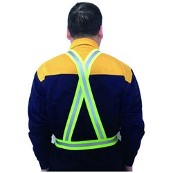 セーフラン 反射帯ベスト 蛍光グリーン セーフラン安全用品 保護具 作業服 安全ベスト 21604-1(代引不可) rcmdse-17157400 リコメン堂生活館 サンプル画像2