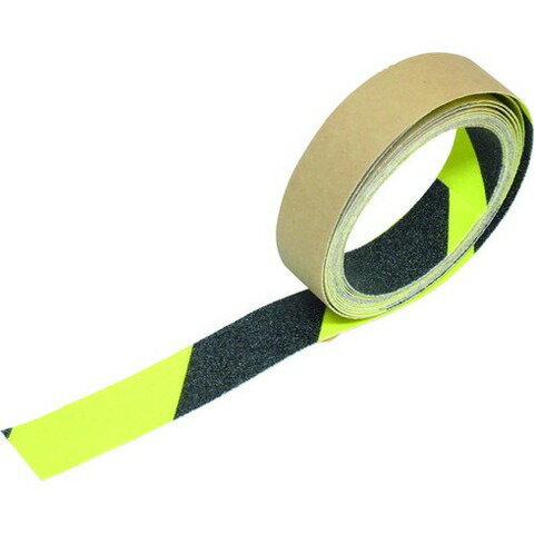 TRUSCO トラスコ 蛍光ノンスリップテープ 屋外用 25mmX10m グリーン・ホワイト TKNS2510GW(代引不可)