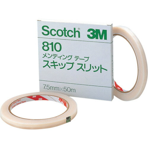 3M メンディングテープ スキップスリット810 7.5mmX50m スリーエム ジャパンオフィ...