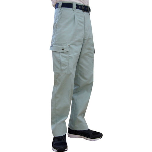 TEAGLES 綿混カーゴパンツ アースグリーン 82cm トーマセンイ 保護具 作業服 7661EG82(代引不可)