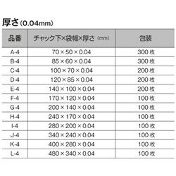 オークラ スマイルチャック Aー4 300枚入り 大倉工業 梱包用品 梱包結束用品 ポリ...