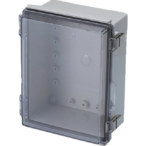タカチ 防水・防塵ボックス 透明/ホワイトグレー 160×210×100 タカチ電機工業 電子機器 電設配線部品 配電盤 筐体 BCAP162110T(代引不可)