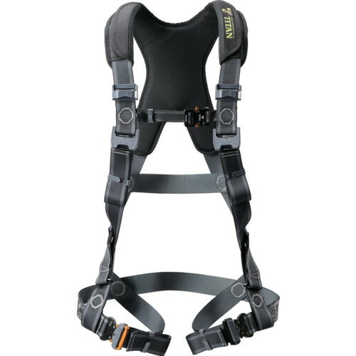 タイタン フルハーネス EASY Harness CROSS 黒 サンコー 保護具 墜落 落下防止用品 ハーネス型墜落制止..