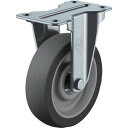 ユーエイ プレート式 固定 キャスター エラストマー 車輪径65mm SILENTタイプ ER型 取付寸法56×28 ユーエイ キャスター事業部 金物 建築資材...