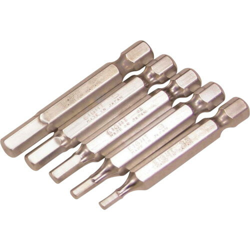EIGHT 六角棒ビット 対辺6.35mm 溝9mm 4mmX50 単品 エイト 電動 油圧 空圧工具 ドライバービット 片頭..