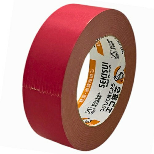 Craft Tape - 積水 クラフトテープ#500ベタ 38X50 赤色 積水化学工業 梱包用品 テープ用品 梱包用テープ K50R02(代引不可)