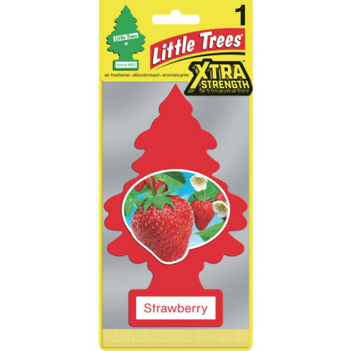 リトルツリーズ LT X-tra Strength 1P - Strawberry(ストロベリー) カーフレッシュ社 手作業工具 車輌整備用品 車内消臭 芳香剤 LT403(代引不可)