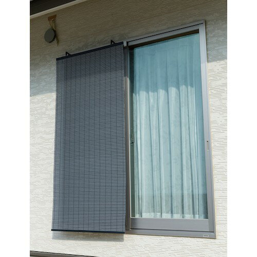 ワタナベ アルミ配合PPすだれ コバルト シルバー/ブラック 88cm×135cm ワタナベ工業 環境改善用品 暑さ..