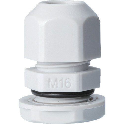 タカチ Mネジケーブルグランド 低価格タイプ ライトグレー タカチ電機工業 電子機器 電設配線部品 電線..