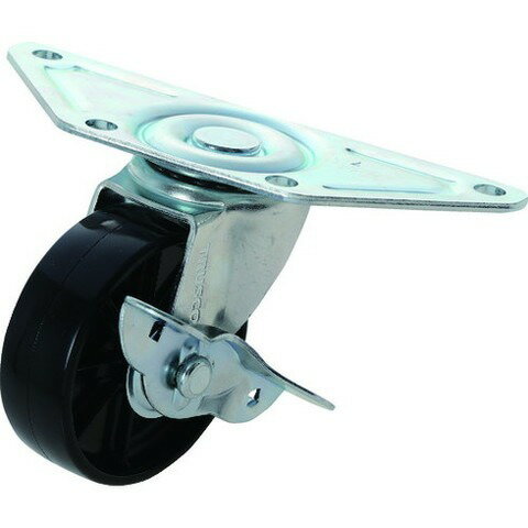 TRUSCO トラスコ コ-ナ-キャスタ-ナイロン 自在S付 65Φ TNCCB65(代引不可)