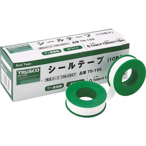 【10個セット】TRUSCO シールテープ 13mmX5m T65S 梱包用品 テープ用品 シールテープ(代引不可)【送料無料】