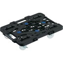 TRUSCO トラスコ 連結式ルートバン メッシュタイプ 515X385 ナイロン車輪 4輪自在 ストッパー付 黒 MPK500NJSBK(代引不可)【送料無料】(4)