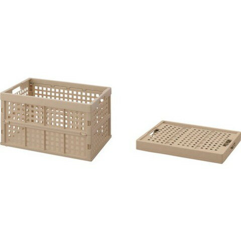 アイリスオーヤマ 285823 オリタタミコンテナ OC-OD52 ベージュ OCOD52BE(代引不可)