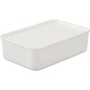 アイリスオーヤマ 288076 フタ付キ 積ミ重ネBOX FTB-45 ホワイト FTB45W(代引不可)