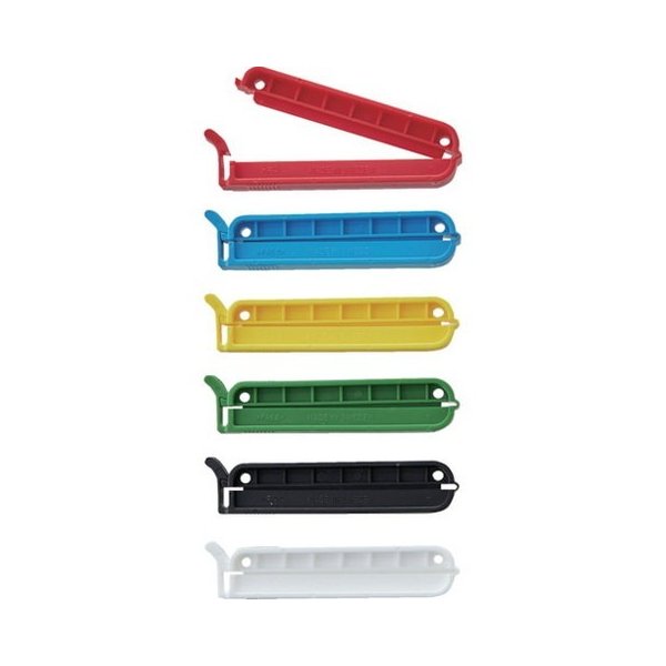 TRUSCO トラスコ 袋留メクリップ 6P(白赤黄青緑黒) TWC70AS6P(代引不可)