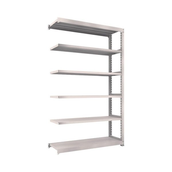 TRUSCO トラスコ M5型中量棚 1500X471XH2400 6段 連結 ネオグレー M58556B 組立品 組立設置不可(代引不..