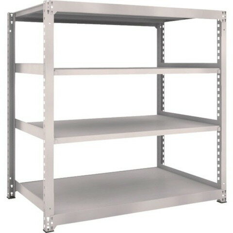 TRUSCO トラスコ M5型中量棚 1500X921XH1500 4段 単体 ネオグレー M55594 組立品 組立設置不可(代引不可)【送料無料】