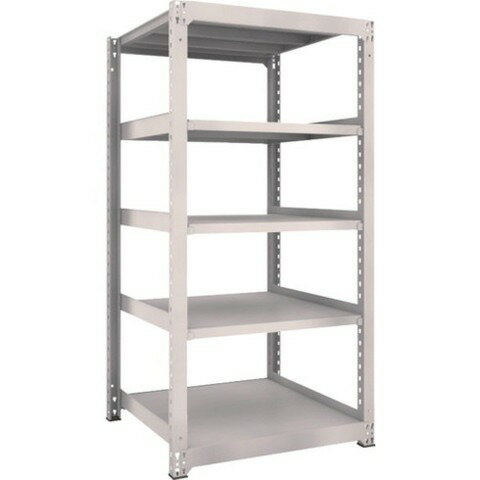 TRUSCO トラスコ M5型中量棚 900X921XH1800 5段 単体 ネオグレー M56395 組立品 組立設置不可(代引不可)【送料無料】