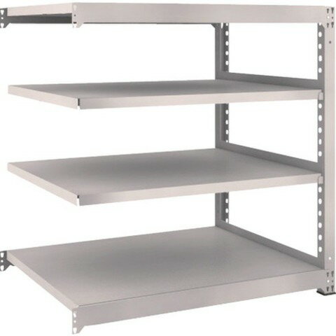 TRUSCO トラスコ M5型中量棚 1200X921XH1200 4段 連結 ネオグレー M54494B 組立品 組立設置不可(代引不可)【送料無料】