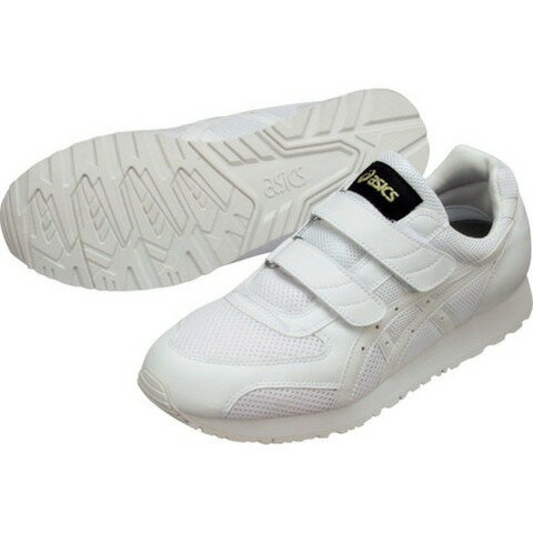 アシックス 静電気帯電防止靴 ウィンジョブ351 ホワイト×ホワイト 25.5cm FIE351.010125.5(代引不可)【送料無料】