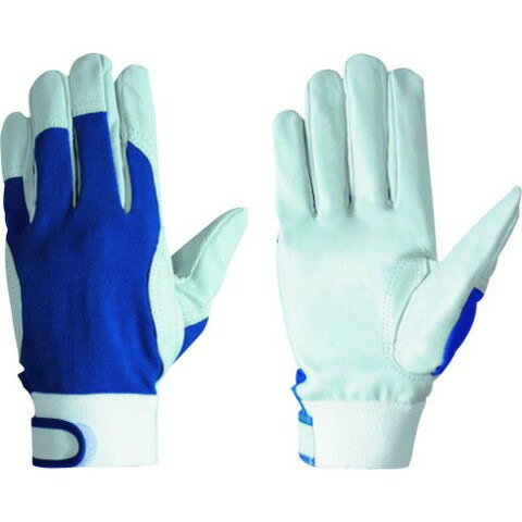 シモン 豚革甲メッシュ袖口マジック付 129豚白 L寸 PL129L(代引不可)